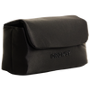 A black, rectangular, soft fabric pouch with a flap closure. The word DROWSY is embroidered on the front.