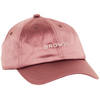 A pink baseball cap with the word DROWSY embroidered in white on the front.